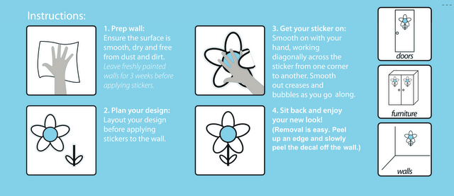 7 Cara Memasang Wall Sticker (Stiker Dinding)
